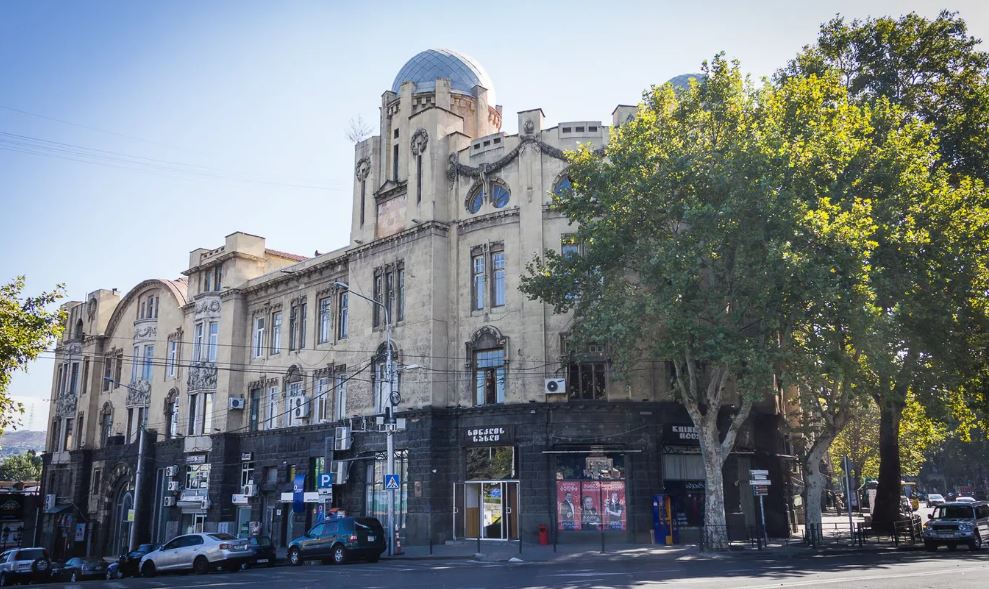 The income  building belonging to Alexander Melik-Azaryants on Rustaveli Avenue in Tbilisi.