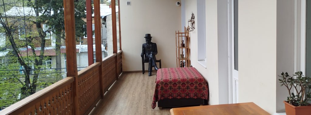 The balcony of Hovhannes Tumanyan’s house in Tbilisi.