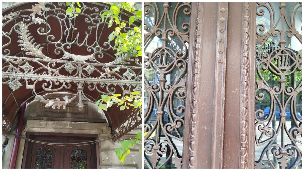 The initials of Iosif Shanshyan’s name on the door of his house, where Hovhannes Tumanyan once lived.
