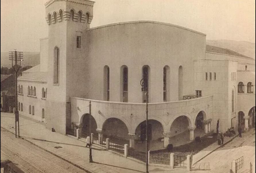 The building designed by Armenian architect Buzoghli, which houses the Tbilisi Documentary Film Studio.
